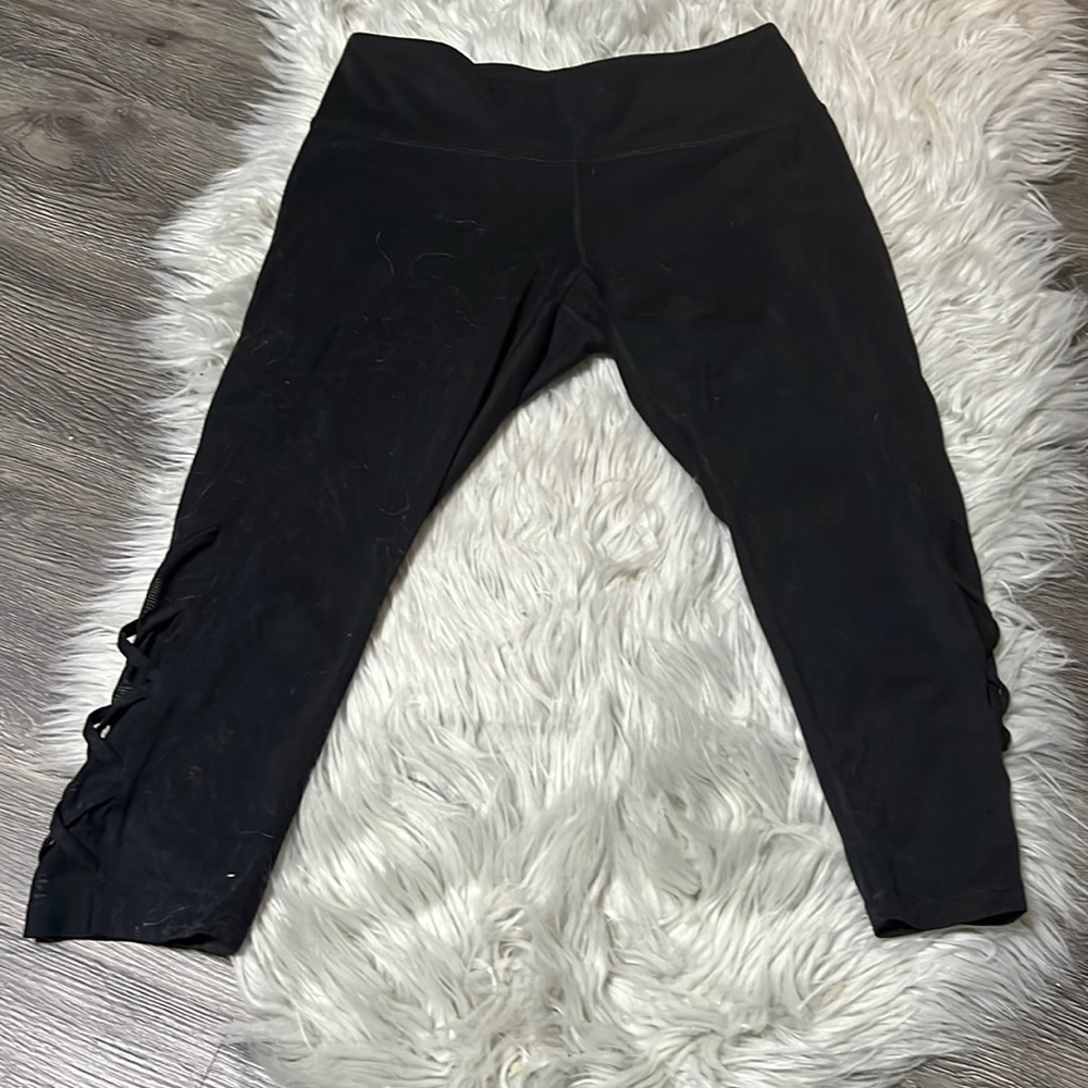 Leggings, champion brand, black, size medium